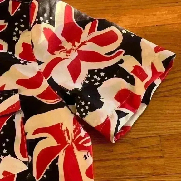 Free Planet Surf and Swim Men’s 2 piece swim trunks and top red white blue small - Picture 9 of 14